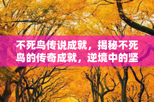 不死鸟传说成就，揭秘不死鸟的传奇成就，逆境中的坚韧与重生之力