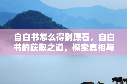 自白书怎么得到原石，自白书的获取之道，探索真相与公正的途径
