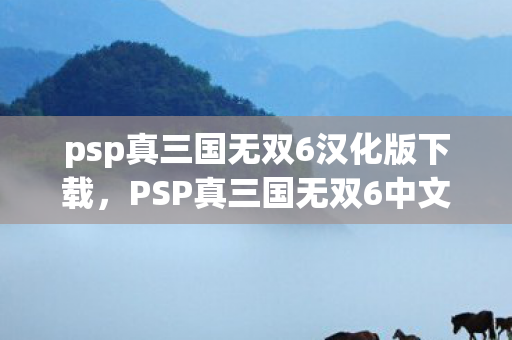psp真三国无双6汉化版下载，PSP真三国无双6中文版下载攻略及游戏指南