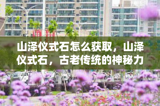 山泽仪式石怎么获取，山泽仪式石，古老传统的神秘力量与现代解读