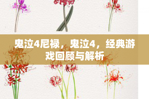 鬼泣4尼禄，鬼泣4，经典游戏回顾与解析