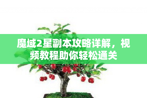 魔域2星副本攻略详解，视频教程助你轻松通关