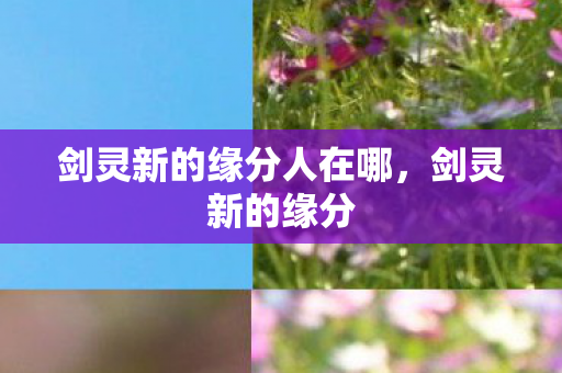 剑灵新的缘分人在哪，剑灵新的缘分