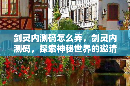 剑灵内测码怎么弄，剑灵内测码，探索神秘世界的邀请函