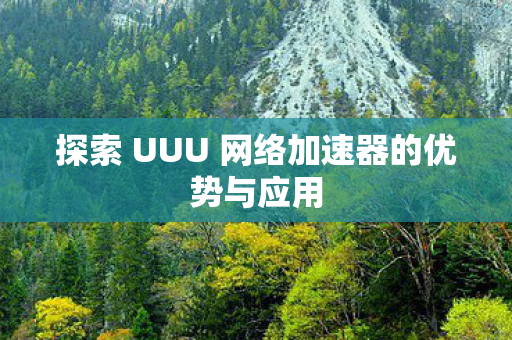 探索 UUU 网络加速器的优势与应用