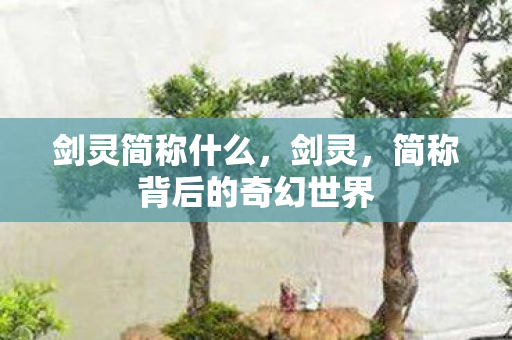 剑灵简称什么，剑灵，简称背后的奇幻世界