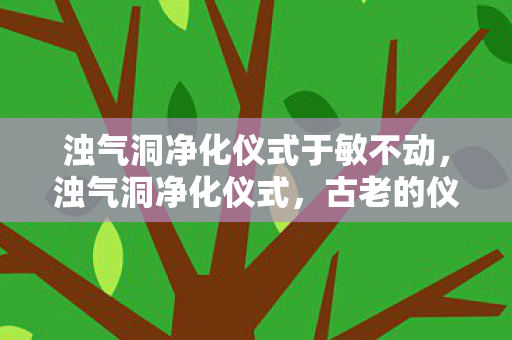 浊气洞净化仪式于敏不动，浊气洞净化仪式，古老的仪式与现代人的修行之旅