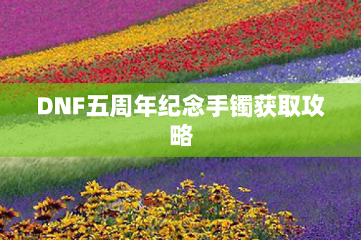DNF五周年纪念手镯获取攻略