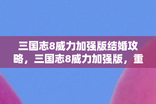 三国志8威力加强版结婚攻略，三国志8威力加强版，重温经典战略的魅力与深度解析