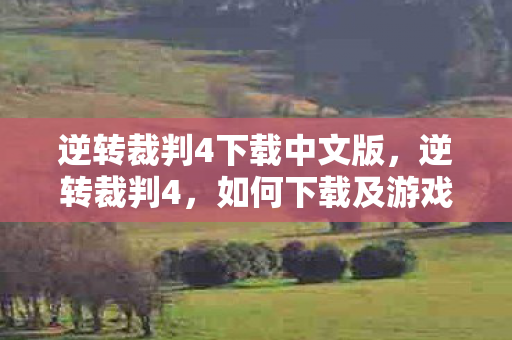 逆转裁判4下载中文版，逆转裁判4，如何下载及游戏体验