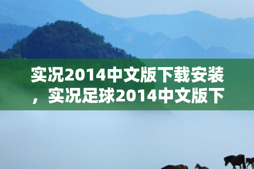 实况2014中文版下载安装，实况足球2014中文版下载指南