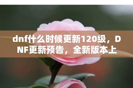 dnf什么时候更新120级，DNF更新预告，全新版本上线时间大揭秘