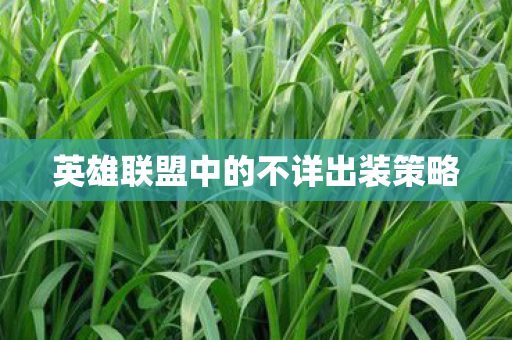 英雄联盟中的不详出装策略