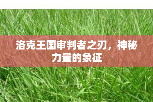 洛克王国审判者之刃，神秘力量的象征