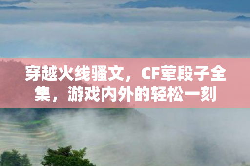 穿越火线骚文，CF荤段子全集，游戏内外的轻松一刻