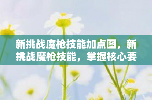 新挑战魔枪技能加点图，新挑战魔枪技能，掌握核心要素，驰骋游戏战场