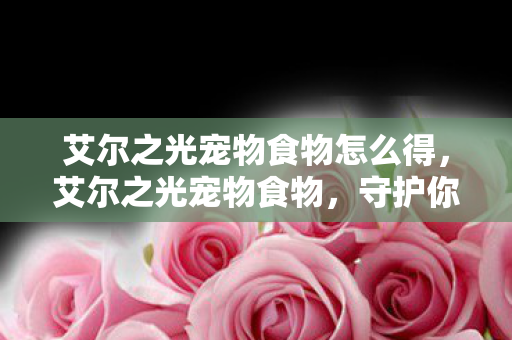 艾尔之光宠物食物怎么得，艾尔之光宠物食物，守护你的伙伴，从餐桌开始