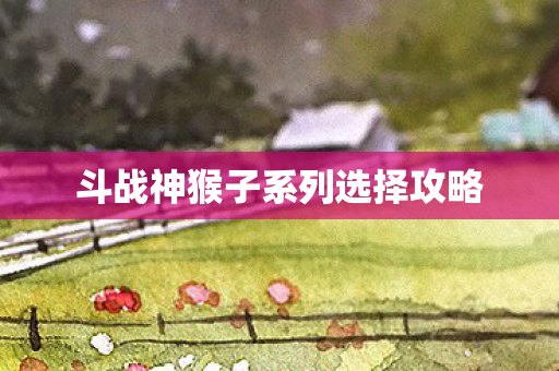 斗战神猴子系列选择攻略