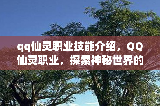qq仙灵职业技能介绍，QQ仙灵职业，探索神秘世界的最佳伙伴