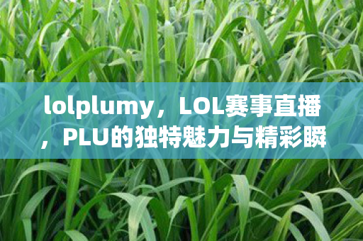 lolplumy，LOL赛事直播，PLU的独特魅力与精彩瞬间