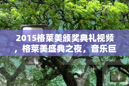 2015格莱美颁奖典礼视频，格莱美盛典之夜，音乐巨星闪耀的时刻