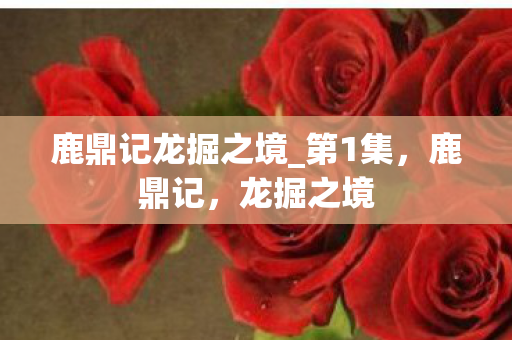 鹿鼎记龙掘之境_第1集，鹿鼎记，龙掘之境