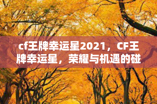 cf王牌幸运星2021，CF王牌幸运星，荣耀与机遇的碰撞