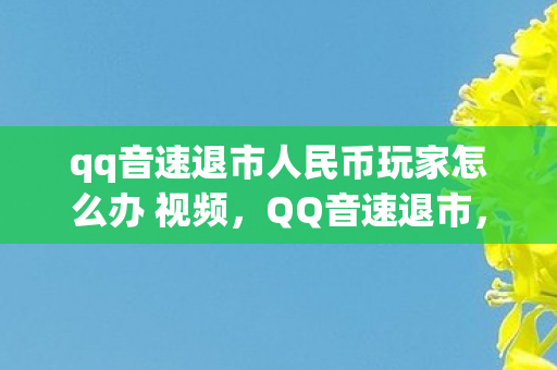 qq音速退市人民币玩家怎么办 视频，QQ音速退市，一个时代的落幕与回忆
