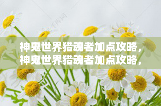 神鬼世界猎魂者加点攻略，神鬼世界猎魂者加点攻略，掌握技能点分配，成为顶尖猎魂者