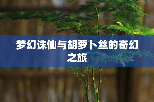 梦幻诛仙与胡萝卜丝的奇幻之旅