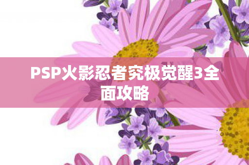 PSP火影忍者究极觉醒3全面攻略