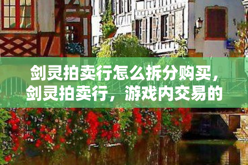 剑灵拍卖行怎么拆分购买，剑灵拍卖行，游戏内交易的新纪元