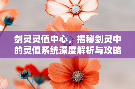 剑灵灵值中心，揭秘剑灵中的灵值系统深度解析与攻略