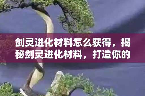 剑灵进化材料怎么获得，揭秘剑灵进化材料，打造你的专属神器