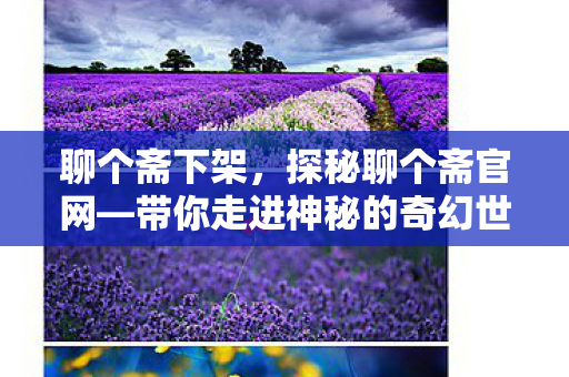 聊个斋下架，探秘聊个斋官网—带你走进神秘的奇幻世界