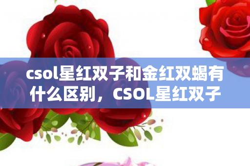 csol星红双子和金红双蝎有什么区别，CSOL星红双子，揭秘游戏背后的神秘面纱