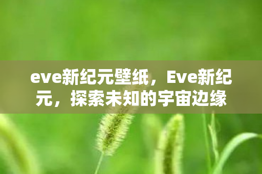 eve新纪元壁纸，Eve新纪元，探索未知的宇宙边缘
