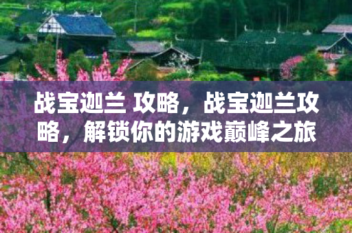 战宝迦兰 攻略，战宝迦兰攻略，解锁你的游戏巅峰之旅