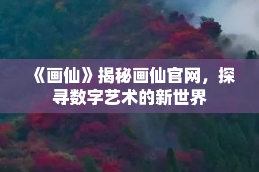 《画仙》揭秘画仙官网，探寻数字艺术的新世界