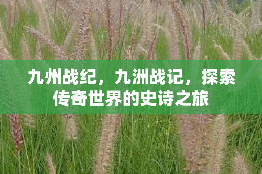 九州战纪，九洲战记，探索传奇世界的史诗之旅