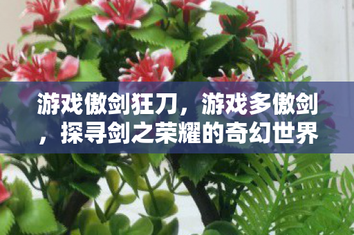 游戏傲剑狂刀，游戏多傲剑，探寻剑之荣耀的奇幻世界