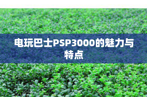 电玩巴士PSP3000的魅力与特点