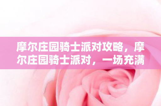 摩尔庄园骑士派对攻略，摩尔庄园骑士派对，一场充满欢乐与荣耀的盛大庆典