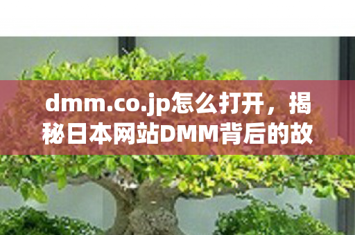 dmm.co.jp怎么打开，揭秘日本网站DMM背后的故事与运营策略
