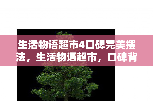 生活物语超市4口碑完美摆法，生活物语超市，口碑背后的秘密摆法