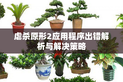 虐杀原形2应用程序出错解析与解决策略