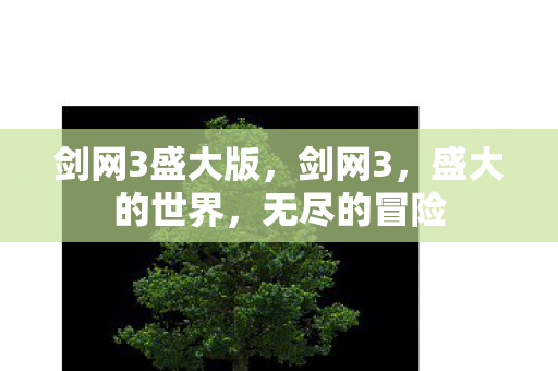 剑网3盛大版，剑网3，盛大的世界，无尽的冒险