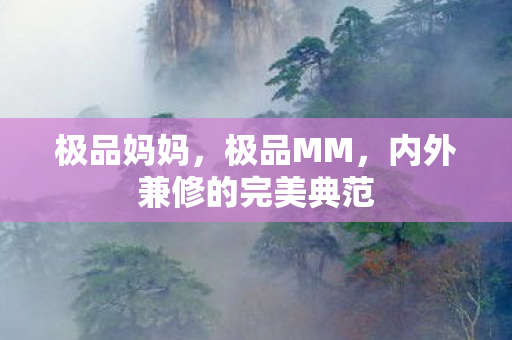 极品妈妈，极品MM，内外兼修的完美典范