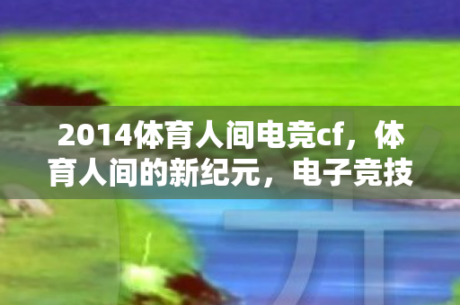 2014体育人间电竞cf，体育人间的新纪元，电子竞技的崛起与挑战