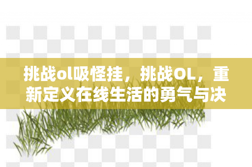 挑战ol吸怪挂，挑战OL，重新定义在线生活的勇气与决心